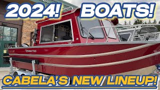 CABELAS NEW BOAT LINEUP 2024fishing boats ski boats wake boats bass boats aluminum boats [upl. by Eugor262]