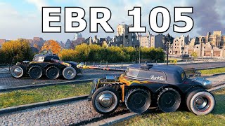 World of Tanks Panhard EBR 105  Awesome 3D Style [upl. by Arreis]