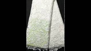 African Cord Lace Fabric 5 Yards Water Soluble Guipure Fabric French Embroidery Mesh Lace Dress New [upl. by Kcirderf]