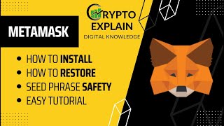 METAMASK tutorial wallet guide how to INSTALL amp RESTORE [upl. by Arayk235]