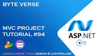 ASPNET CORE MVC  Admin Dashboard Page Design amp Controller  How to Create an Admin Dashboard 94 [upl. by Chappie]