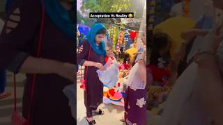 Acceptation Vs reality  market shopping comedy funny shorts [upl. by Hirza]