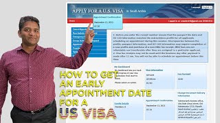 How to get earlier appointment slots for USA visa [upl. by Pasho]