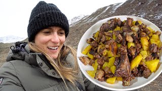 KYRGYZSTAN FOOD Tour 🇰🇬 Asias Nomadic Food HEAVEN Beshbarmak in SOVIET Ghost Town [upl. by Salokkin]