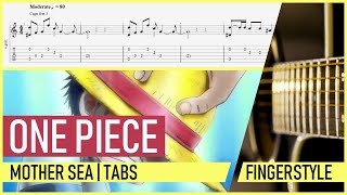 One Piece  Mother Sea Haha Naru Umi OST Fingerstyle Guitar Cover  Tab amp TutorialLesson [upl. by Kenneth]