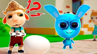 Villain Rabbits Sinister Plan🤖🐰😵Mysterious Robo Egg on the Street🤖🐰😵Now We Care About It [upl. by Nareht]