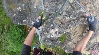 via ferrata la canourgue Part1 [upl. by Ynottirb]