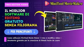 IL Miglior Software di editing gratuito senza filigrana per Principianti l Mini Tool Movie Maker [upl. by Halimeda]