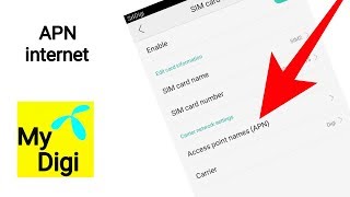 Digi 4G APN Setting Android OPPO f1 A37 f5 [upl. by Theron]