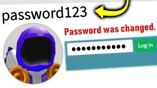 I Put My Roblox PASSWORD In My Name [upl. by Zoi]