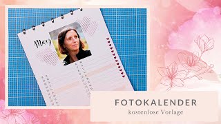 DIY Fotokalender 2022  Geschenkidee  Wandkalender kostenloser Download Freebie [upl. by Anita809]