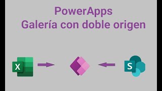 PowerApps Galerías y formularios con doble origen de datos [upl. by Atirys580]