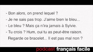 Apprendre le français  dialogue quotà la bijouteriequot  podcast français facile [upl. by Eidas]