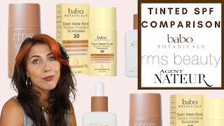 TINTED SPF COMPARISON  RMS BABO AND AGENT NATEUR  Integrity Botanicals [upl. by Alvarez11]