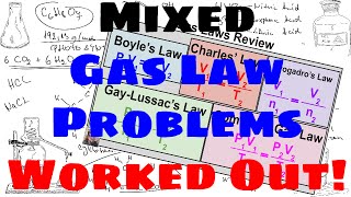 Mixed Gas Law Problems  Worked Out [upl. by Eta]