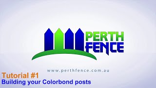 Colorbond Fencing Tutorial 1 HOW TO JOIN THE POST [upl. by Ziladnerb129]