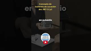 Contrato de Locación Concepto según Artículo 1187 del Código Civil y Comercial Argentino [upl. by Morice]