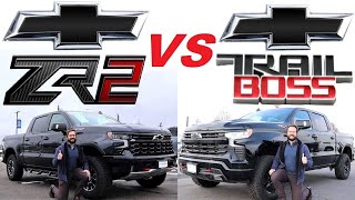 2023 Chevy Silverado ZR2 VS 2023 Chevy Silverado Trail Boss Is The ZR2 Worth The Extra Dough [upl. by Annavoeg]