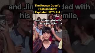 The Reason Gucci’s Fashion Show Exploded BTS Jin btsgucci jin [upl. by Denice]