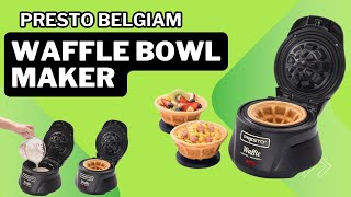 Waffle Bowl Maker  Best Waffle Making Machine  Review [upl. by Moriarty]