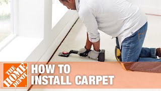 How to Install Carpet  The Home Depot [upl. by Hairas903]