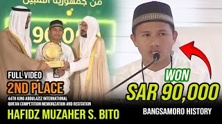 FULL VIDEO  ALHAFIDH MUZAHER SUWEB BITO [upl. by Joashus]