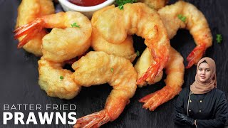 Batter Fried Prawns  Crispy Fried Shrimp Recipe  Restaurant Style [upl. by Ellehsal]