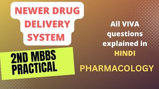 newer drug delivery system pharmacology practicals pharmacology lectures [upl. by Eibber]