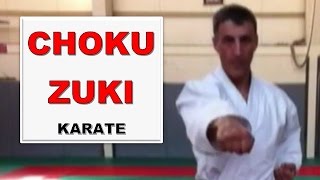 Karate  Choku Zuki coup de poing fondamental KarateBlognet [upl. by Netsirhk]