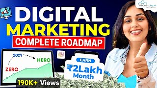 Digital Marketing Roadmap 2024 FASTEST Way to Learn Digital Marketing amp Get Job Full Guide [upl. by Ameluz]