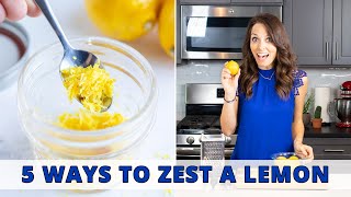 How to Zest a Lemon  5 Quick amp Easy Ways [upl. by Aubree292]