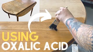 How to LIGHTEN DARK STAINS on furniture [upl. by Doownyl]