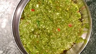 आईने बनवलेली झणझणीत गावरान लसणाच्या पातीची चटणीlasanachya patichi chutneygarlic chutney in marathi [upl. by Atniuqal]