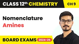 Nomenclature  Amines  Class 12 Chemistry Chapter 9  CBSE 202425 [upl. by Kcirrez]