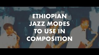 Ethiopian Jazz Modes demonstration on Piano [upl. by Akkire]