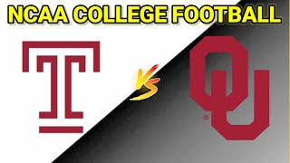 Temple Owls vs Oklahoma Sooners  2024 NCAA College Football Live Score [upl. by Ainuj]