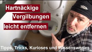 ✅Genialer Trick um Toilette mit Vergilbungen zu reinigen So kannst Du Schmutz im WC leicht entfernen [upl. by Rondon]