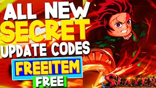 ALL NEW SECRET UPDATE CODES in SLAYERS UNLEASHED CODES Roblox Slayers Unleashed Codes ROBLOX [upl. by Conn]