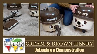 Numatic Cream amp Brown Henry Vacuum Cleaners [upl. by Cis]