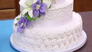 How To Make Your Own Buttercream Wedding Cake  Part 1  Global Sugar Art [upl. by Fulbright640]