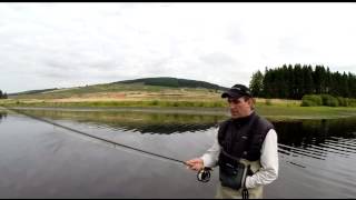 Spey casting lessons near Glasgow with AAPGAI instructor Andrew Toft using a Single handed rod [upl. by Ahsiekahs]