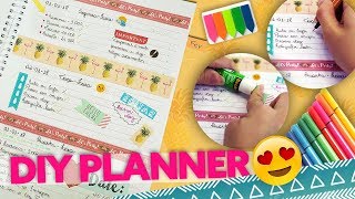 DIY  FAÇA SUA PRÓPRIA AGENDA E PLANNER [upl. by Matronna]