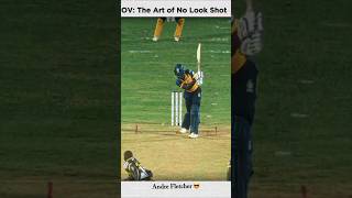 Andre Fletcher No Look Shot 😈andrefletcher cricketer sports [upl. by Ecnaled411]