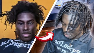 Retwisting My Freeform Dreads For The First Time In 2 Years HAIR TRANSFORMATION [upl. by Sophi]