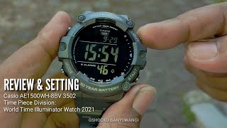 REVIEW amp SETTING Casio AE1500WH8BV [upl. by Nie]