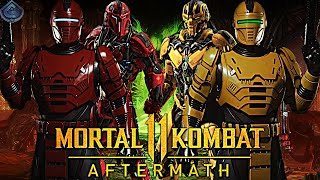 Mortal Kombat 11 Aftermath  Cyrax and Sektor RoboCop Skins REVEALED [upl. by Aynam538]