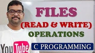 72  READ amp WRITE OPERATIONS ON FILES  C PROGRAMMING [upl. by Sylado]