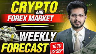 Crypto and Forex Weekly Analysis  Next Move of Bitcoin Gold and Forex Market  16 to 22 Sep 2024 [upl. by Collete]