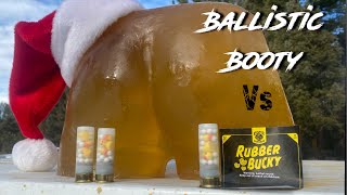 Ballistic Butt vs 12 Gauge Rubber Bucky Rounds [upl. by Gerhardt]