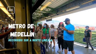 Línea A Estación Estrella a Estacion Madera Sur a Norte Metro de Medellín 🇨🇴 ASMR Sin Destino [upl. by Margalo]